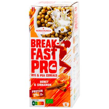 Nordcrunch Breakfast Pro Rye-Pea Flakes with Honey and Cinnamon 150g