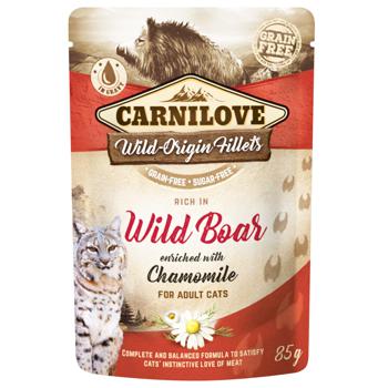 Carnilove Wet Food with Wild Boar and Chamomile for Adult Cats 85g - buy, prices for - photo 1