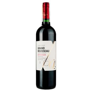 Вино LD Vins Chateau Grand Rousseau красное сухое 13% 0,75л - купить, цены на AlcoHub - фото 1