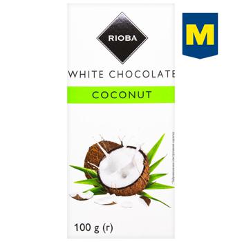 Rioba Coconut White Chocolate 100g - buy, prices for  - photo 1
