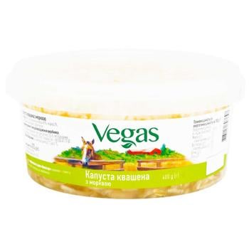 Капуста Vegas квашена з морквою 400г