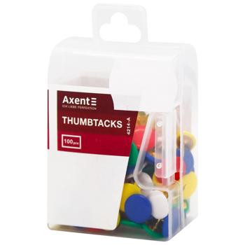 Кнопки Axent кольорові 100шт - купити, ціни на МегаМаркет - фото 1