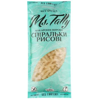 Макарони Мс Теллі 300г спіральки рисові без глютену - купить, цены на Cупермаркет "Харьков" - фото 1