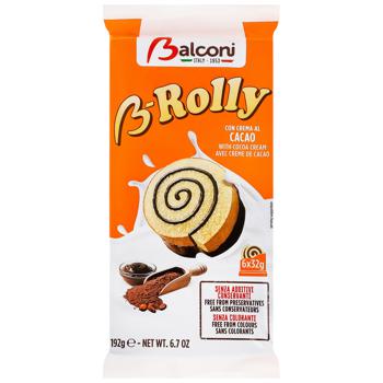 Рулети Balconi B-Rolly з шоколадом 32г х 6шт - купити, ціни на - фото 1