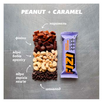 Батончик Fizi Peanut+Caramel в шоколадной глазури 45г - купить, цены на Восторг - фото 6