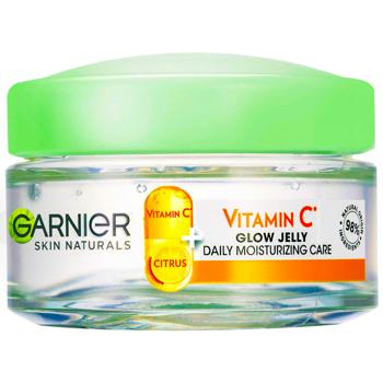 Гель для лица Garnier Skin Naturals Glow Jelly Увлажняющий с витамином С 50мл