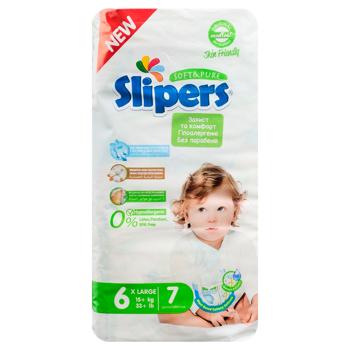 Підгузки Slipers S-206 6 Large 15+кг 7шт - купити, ціни на КОСМОС - фото 3