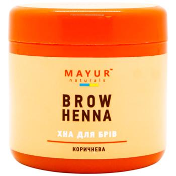 Mayur Henna powder for eyebrow brown 10g - buy, prices for MegaMarket - photo 1