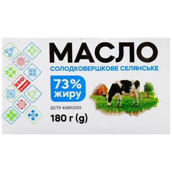 Eko Market Selianske Sweet Cream Butter 73% 180g - buy, prices for EKO Market - photo 3
