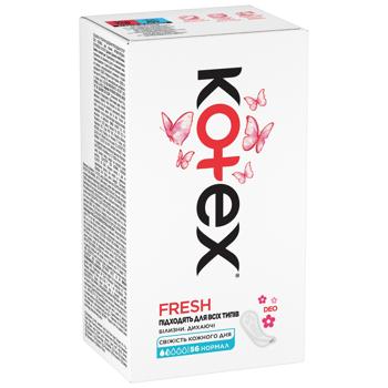 Kotex Deo Normal Daily Pads 56pcs - buy, prices for MegaMarket - photo 6