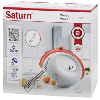 Миксер Saturn ручной 200Вт ST-FP1041 Red - купить, цены на Auchan - фото 1