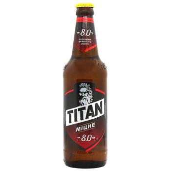 Chernigivske Titan Light Beer 8% 0.5l - buy, prices for AlcoHub - photo 1