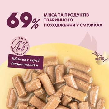 Delickcious Stripes Wet Food with Salmon and Carrots for Dogs 85g - buy, prices for MasterZoo - photo 2