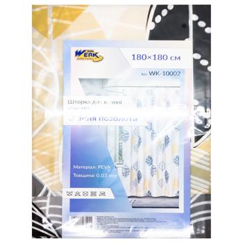 Werk Autumn Gilding Shower Curtain 180x180cm - buy, prices for Auchan - photo 1