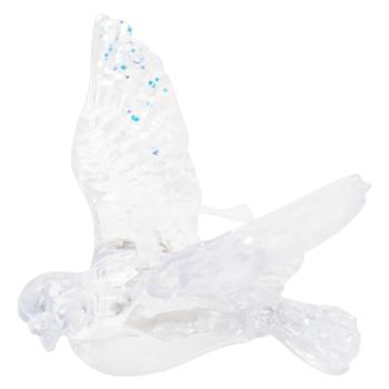 Підвіска ялинкова Пташка 12*8,5см срібні блискітки - купити, ціни на Таврія В - фото 1