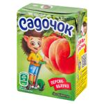 Сок Садочок персик-яблоко с мякотью 200мл