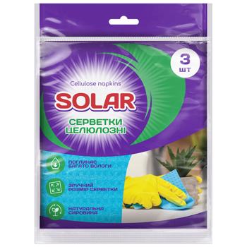 Solar Cellulose  Absorbent Wipes 3pcs