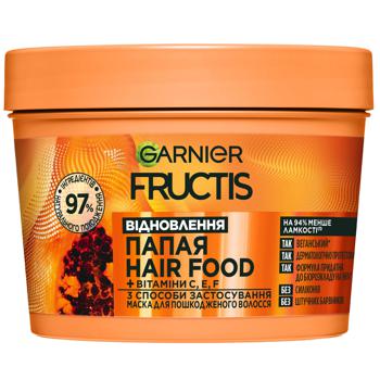 Маска Garnier Fructis Superfood Папайя для поврежденных волос 390мл