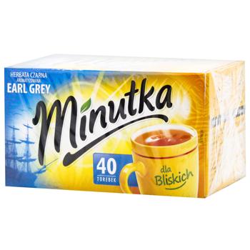 Чай черный Minutka Earl Grey 1,4г*40шт - купить, цены на METRO - фото 1