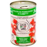 Gusto Sano Organic Peeled Diced Tomatoes 400g