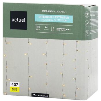 Гірлянда Actuel Штора жовта 400 LED 4*2м - купити, ціни на Auchan - фото 1