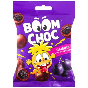 Boom Choc Raisins in Milk Chocolate Dragees 80g - buy, prices for COSMOS - photo 1