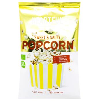 Heartful Organic Sweet Popcorn with Salt 90g - buy, prices for - photo 1