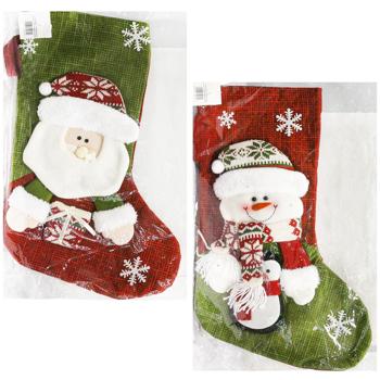 Прикраса д/свята Carnival Шкарпетка Різдвяна  6130-26/4 - купить, цены на МегаМаркет - фото 1