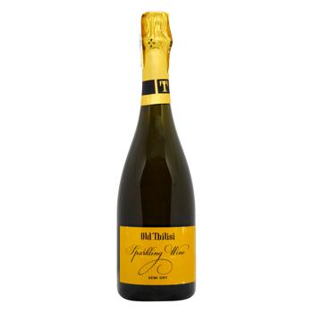 Old Tbilisi White Semi-Dry Sparkling Wine 11.5% 0.75l - buy, prices for AlcoHub - photo 1