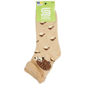 Носки Premier Socks детские махровые с отворотом р.20-22, 22-24 бежевый - купить, цены на ЕКО Маркет - фото 1