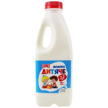 Zlagoda Baby Pasteurized Milk from 3 Years 2.5% 800g