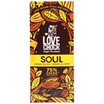 Lovechock Soul Organic Vegan Chocolate with Caramel and Sea Salt 75% 70g