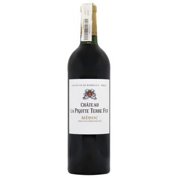 Chateau la Pigotte Terre Feu Medoc AOC Red Dry Wine 13% 0.75l