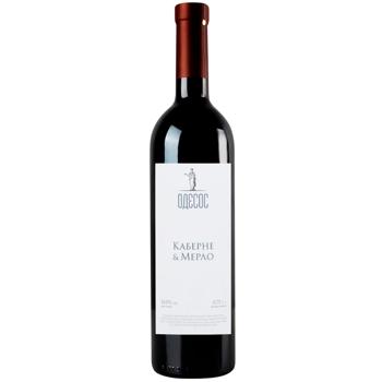 Вино Одесос Каберне & Мерло красное сухое 14% 0,75л - купить, цены на WINETIME - фото 1