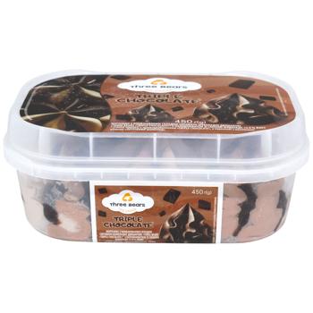 Мороженое Три Медведя Triple Chocolate 450г - купить, цены на Эпицентр FOOD - фото 2