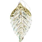 Прикраса Столяр Листок золотий SD019-40 14х8х2.5см