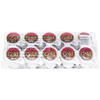 Крем к кофе Zott Coffee Gold порционные 10% 10х7,5г