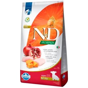 Корм сухий Farmina N&D Pumpkin з куркою, гарбузом та гранатом для цуценят малих порід 7кг - купити, ціни на MasterZoo - фото 1