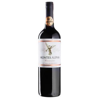 Вино Montes Alpha Carmenere красное сухое 14,5% 0,75л - купить, цены на За Раз - фото 1