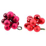 Decoris Red Bead Bunch Christmas Tree Decoration 2cm
