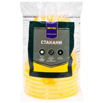 Стаканы Metro Professional пластиковые желтые 180мл 6шт