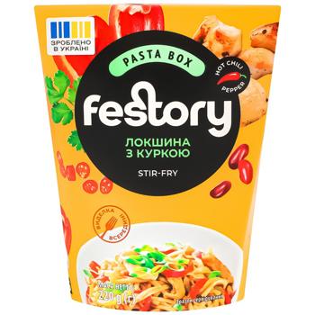 Лапша Festory Stir-Fry с курицей 220г