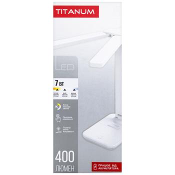 Лампа Titanum LED TLTF-010W 7W настольная с аккумулятором - купить, цены на КОСМОС - фото 4
