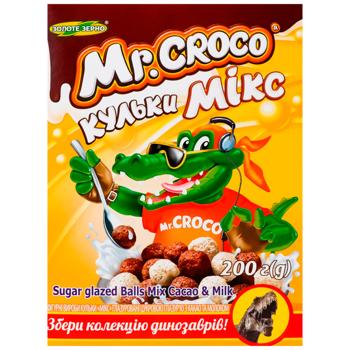 Dry breakfast Zolote zerno Mr. croco milk 200g Ukraine - buy, prices for Torba - photo 1
