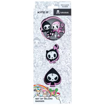 Набір бейджів Kite Tokidoki на липучці 3шт
