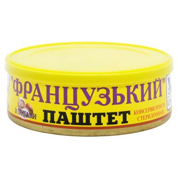 Паштет Онисс Французький з грибами 240г - купити, ціни на Cупермаркет "Харків" - фото 1