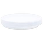 Disposable White Round Plate 165mm 50pcs