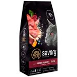 Savory Adult Sterilized сухий корм для котів 8 кг - індичка та качка