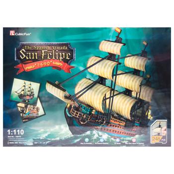 CubicFun The Spanish Armada San Felipe Construction Set 248elements - buy, prices for MegaMarket - photo 2