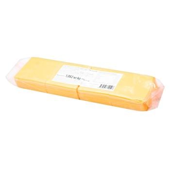 Cheddar Processed Cheese Slices 45% 88pcs 1.082kg - buy, prices for - photo 1